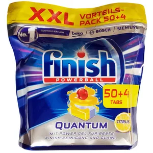قرص ماشین ظرفشویی فینیش مدل Quantum XXL Leamon بسته 54 عددی