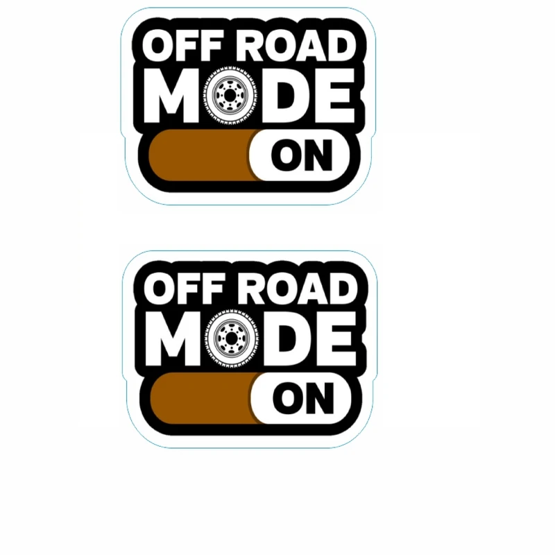 برچسب بدنه خودرو طرح off road mode کد 20 بسته 2 عددی