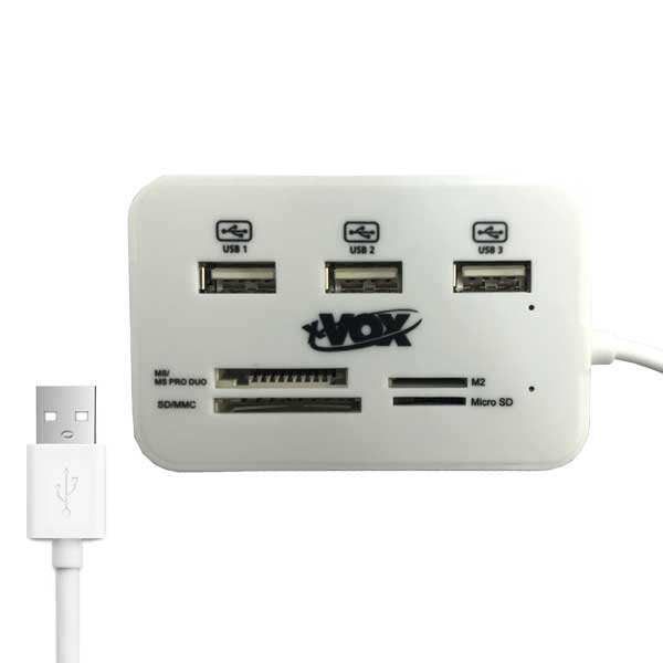 هاب 3پورت USB 2.0 ایکس ووکس مدل X809