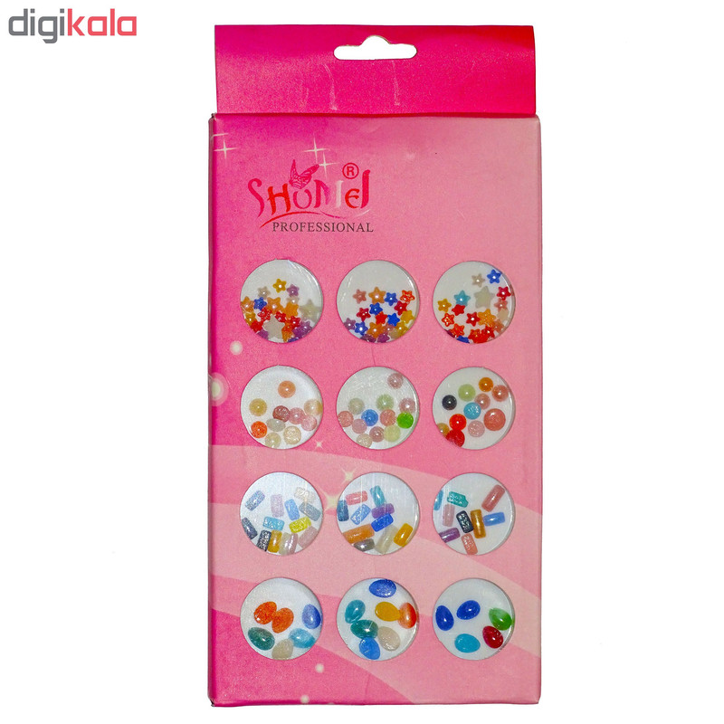 مجموعه نگین ناخن شامل مدل ND09