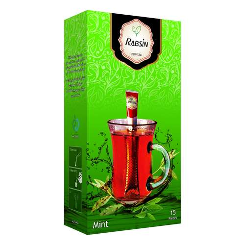 چای سیاه با طعم نعناع رابسین بسته 15 عددی