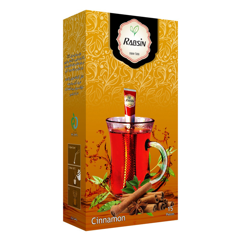چای سیاه با طعم دارچین رابسین بسته 15 عددی