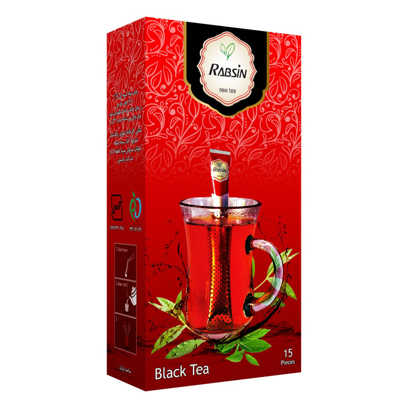 چای سیاه کلاسیک رابسین بسته 15 عددی