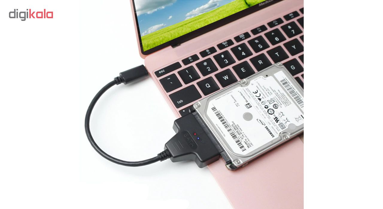 تبدیل USB-C به SATA اسمارطور مدل AWM20276 طول 42 سانتی متر