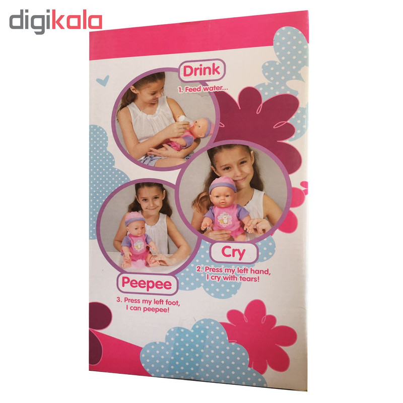 عروسک مدل my little baby کد 16019 ارتفاع 31 سانتی متر