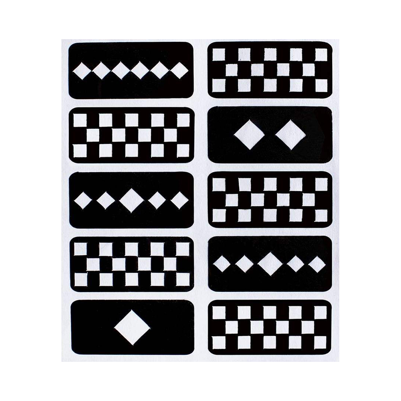 شابلون طراحی ناخن مدل CR1