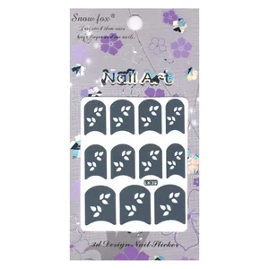 استیکر طراحی ناخن اسنو فاکس مدل LK35