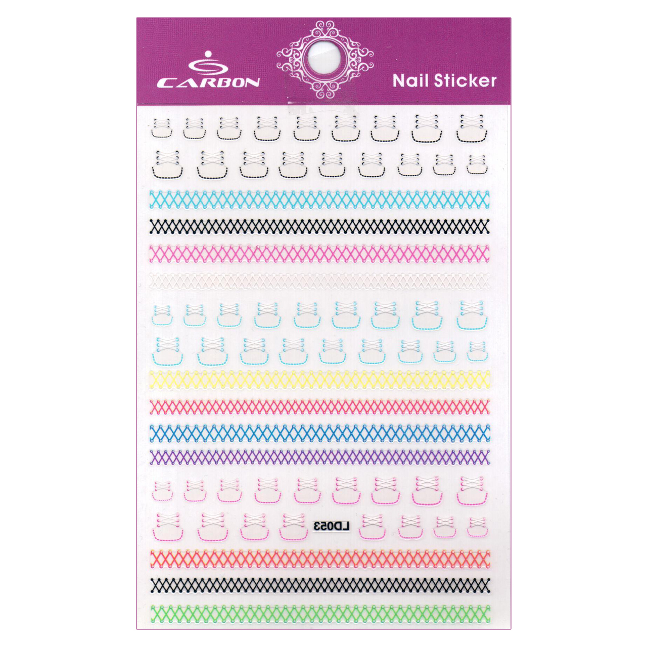 استیکر طراحی ناخن کربن مدل LD053