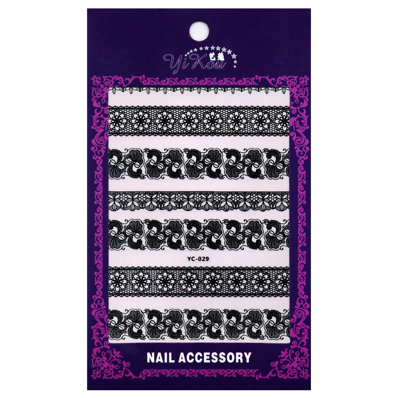 استیکر طراحی ناخن ییکو مدل YC-029