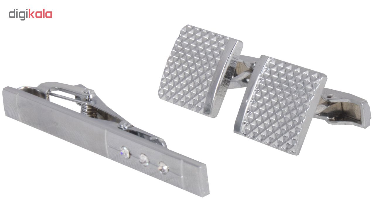 دکمه سر دست و گیره کراوات مردانه کد NP-1-1