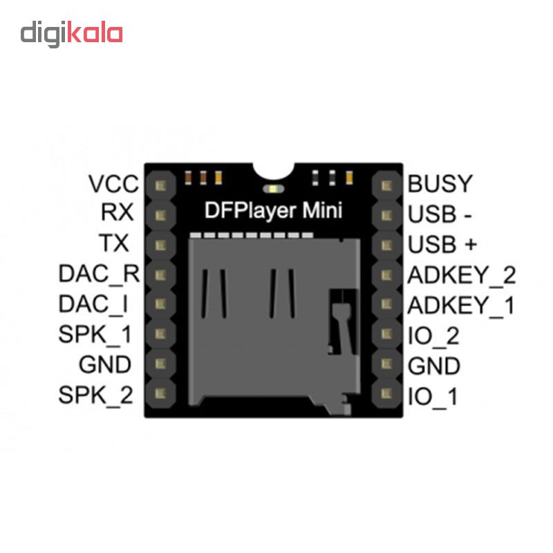 ماژول پخش فایل های صوتی مدل DFplayer