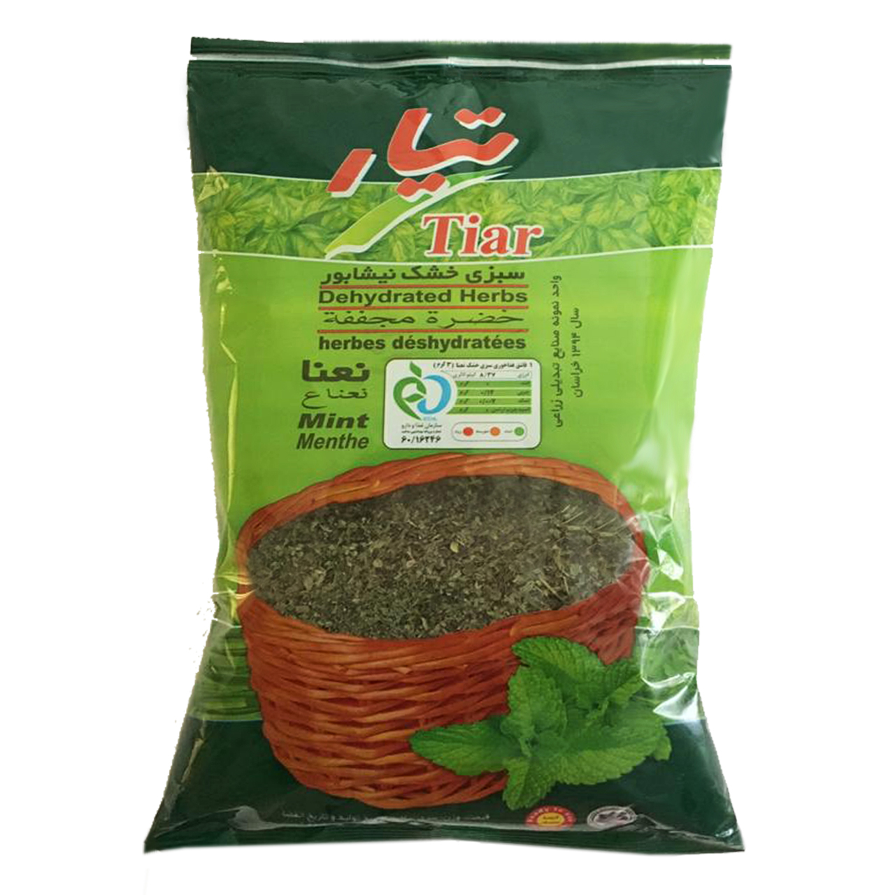 نعنا خشک تیار  مقدار 180گرم