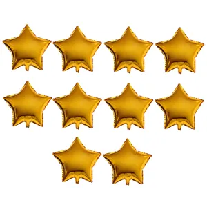 بادکنک فویلی طرح Star کد 206 بسته 10 عددی