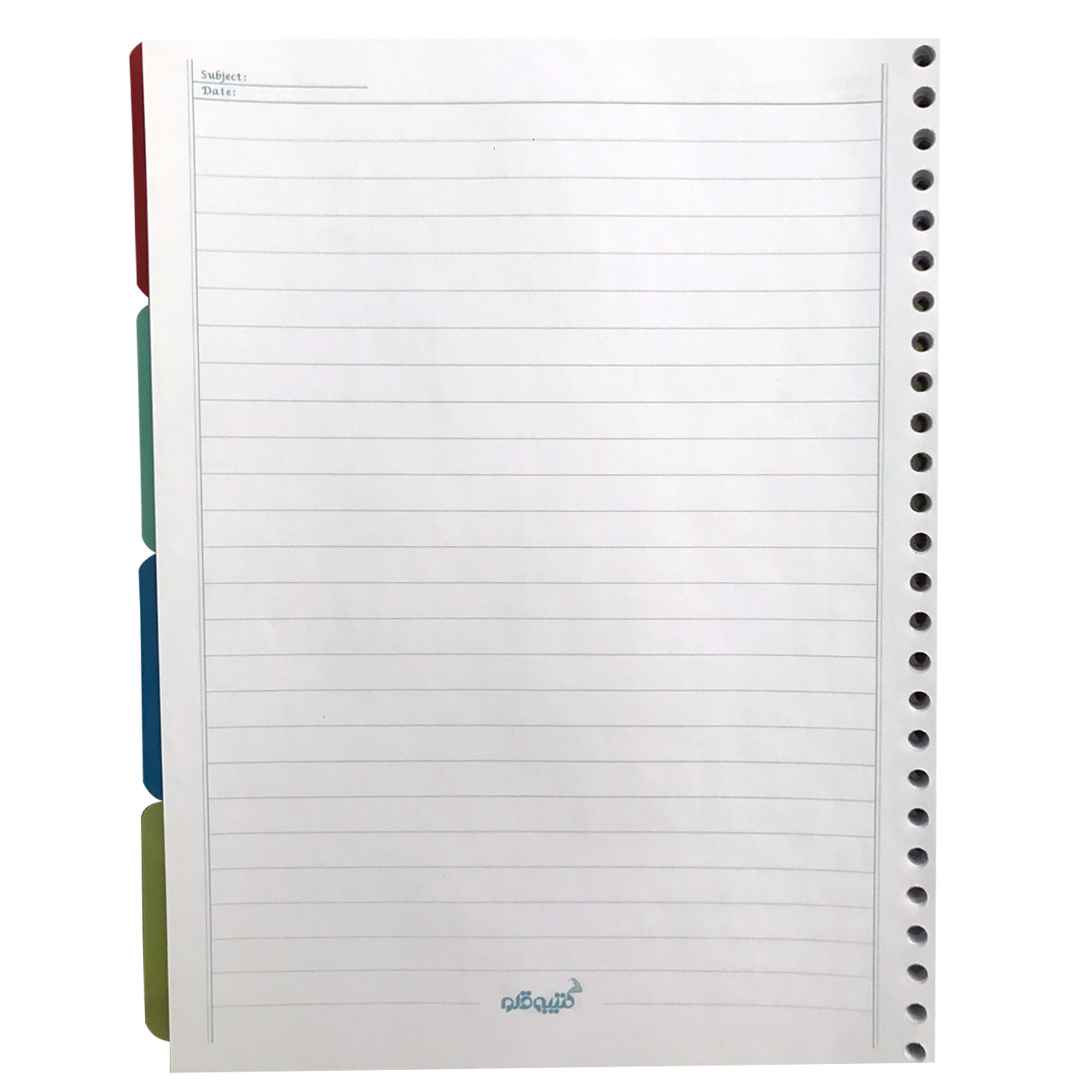 کاغذ کلاسوری کتیبه قلم کد Ar 00195 بسته 100 عددی