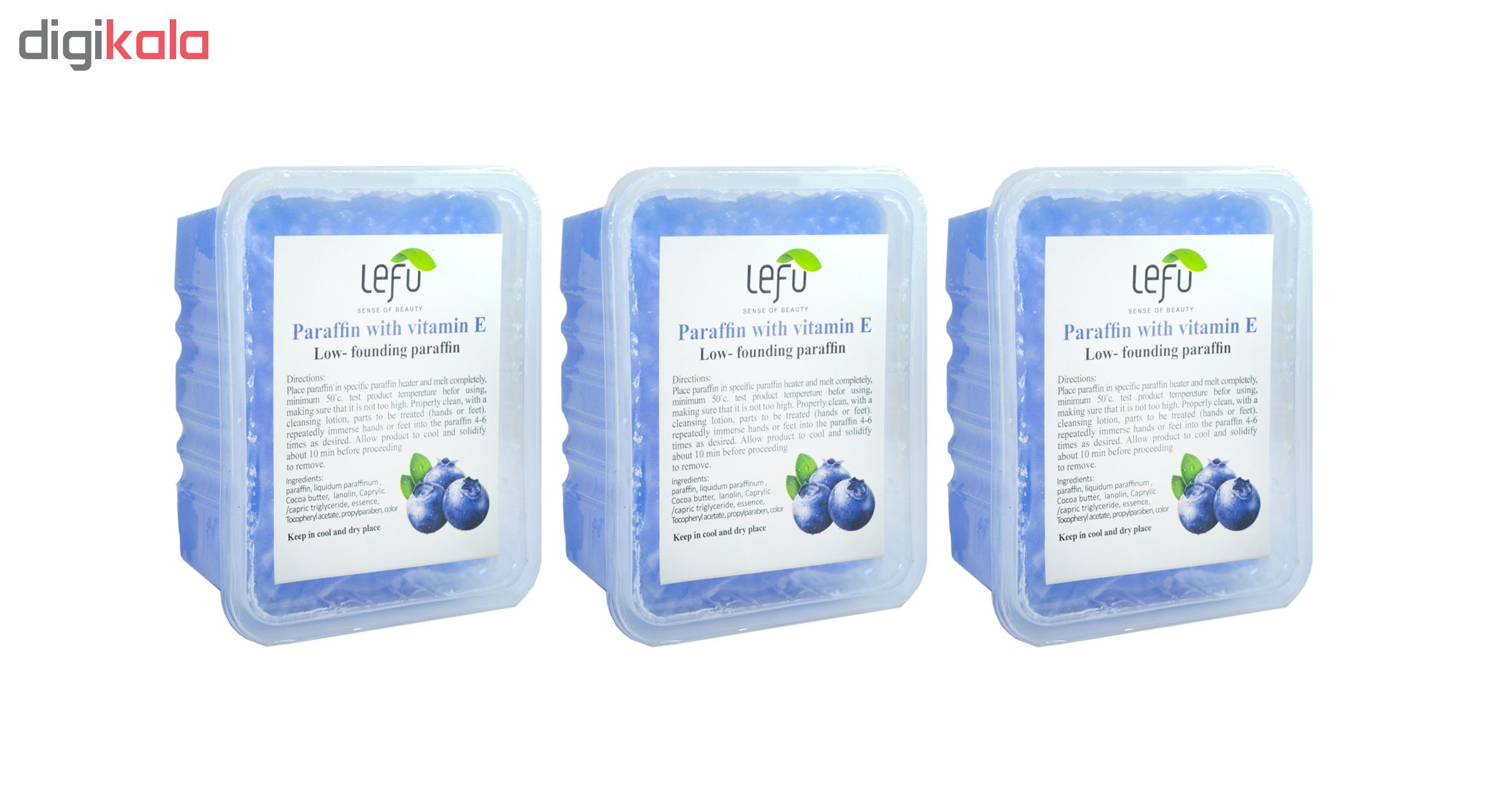 پارافین لفو مدل Blueberry حجم 500 میلی لیتر مجموعه 3 عددی