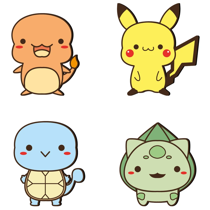 استیکر کلید و پریز ژیوار مدل Pokemon بسته 4 عددی