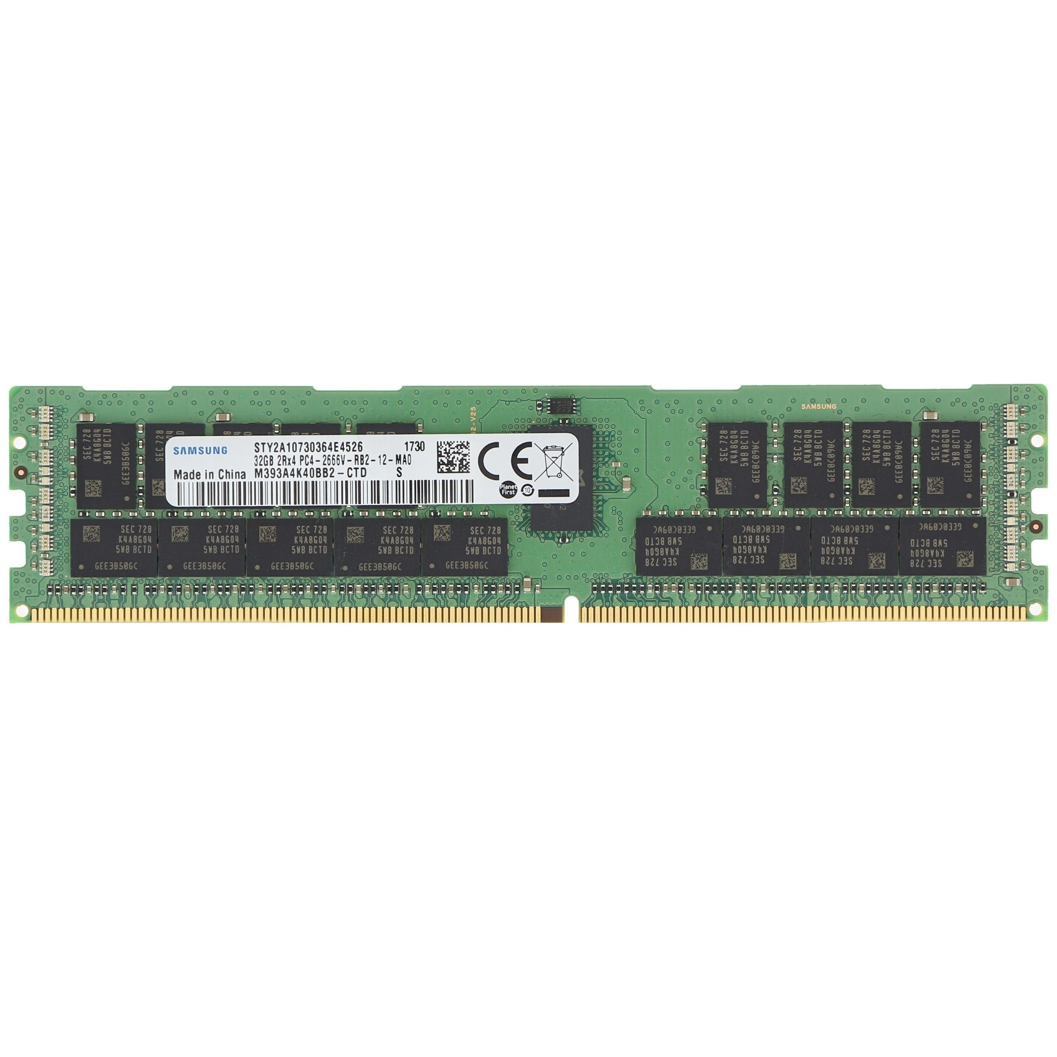 رم سرور DDR4 تک کاناله 2666 مگاهرتز CL19 سامسونگ مدل M393A4K40BB2-CTD ظرفیت 32 گیگابایت