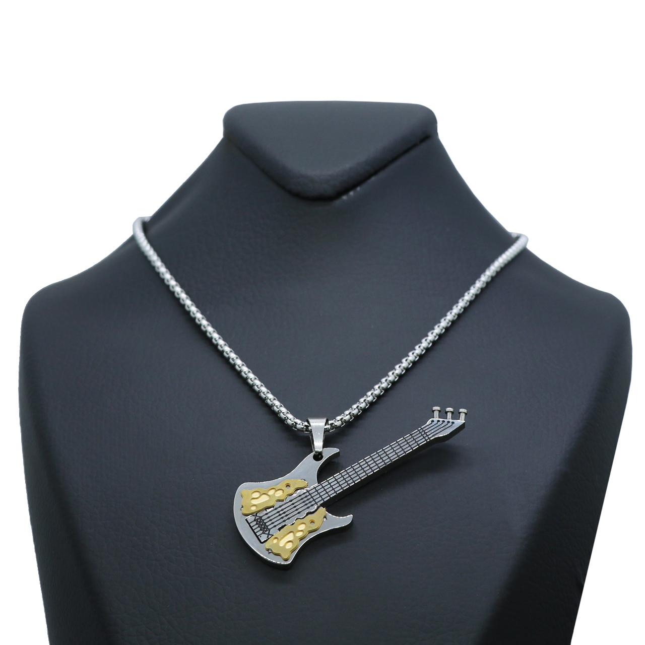 گردنبند مردانه طرح گیتار کد gt03