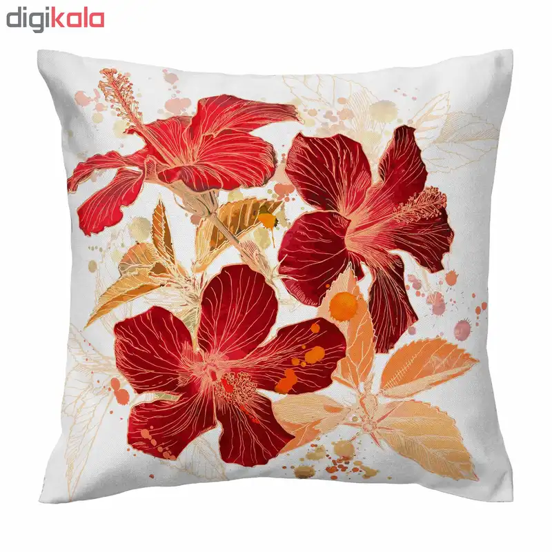 کاور کوسن طرح گل لیلیوم قرمز کد 710