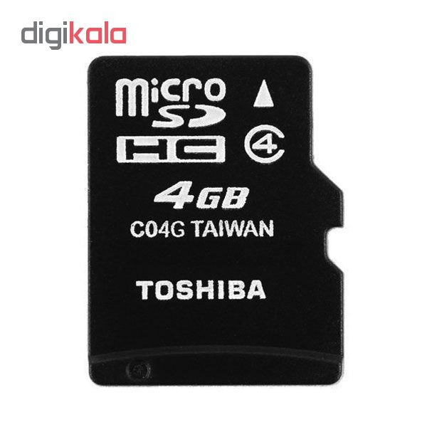 کارت حافظه‌ microSDHC توشیبا مدل C04G کلاس 4 استاندارد UHS-I سرعت 15MBps ظرفیت 4 گیگابایت