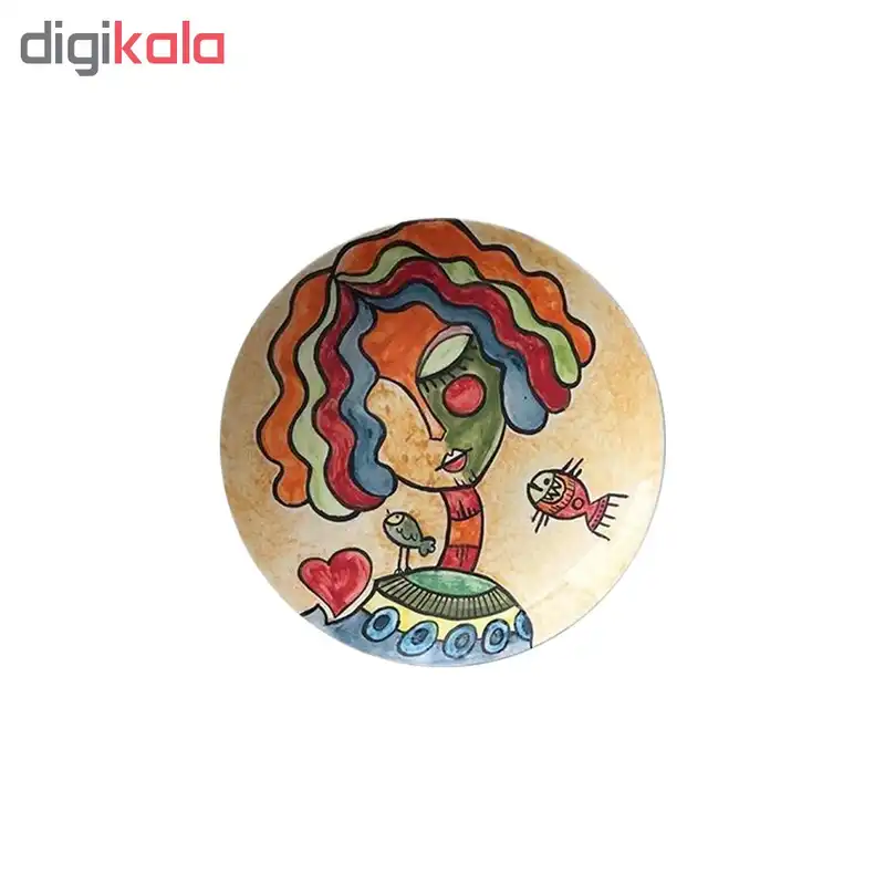 بشقاب دیوارکوب سفالی کد D43-A مجموعه 4 عددی