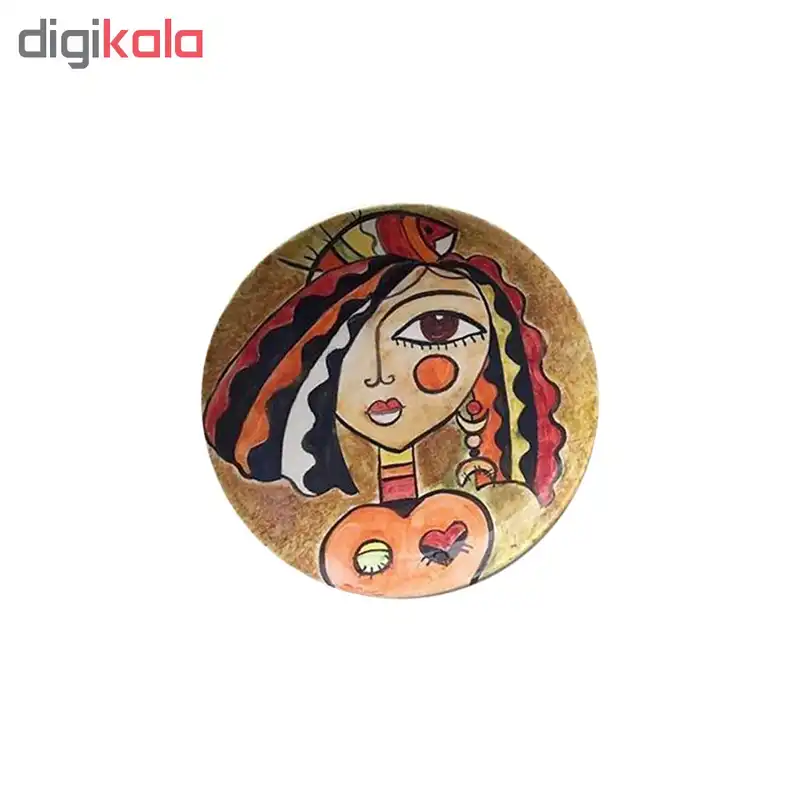 بشقاب دیوارکوب سفالی کد D43-A مجموعه 4 عددی