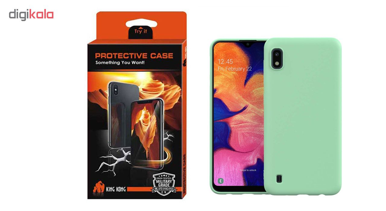 کاور کینگ کونگ مدل SLCN مناسب برای گوشی موبایل سامسونگ Galaxy A10 به همراه محافظ صفحه نمایش 