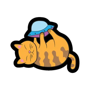 استیکر لپ تاپ طرح گربه کد STL1255