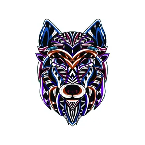 استیکر لپ تاپ طرح سگ کد STL1299