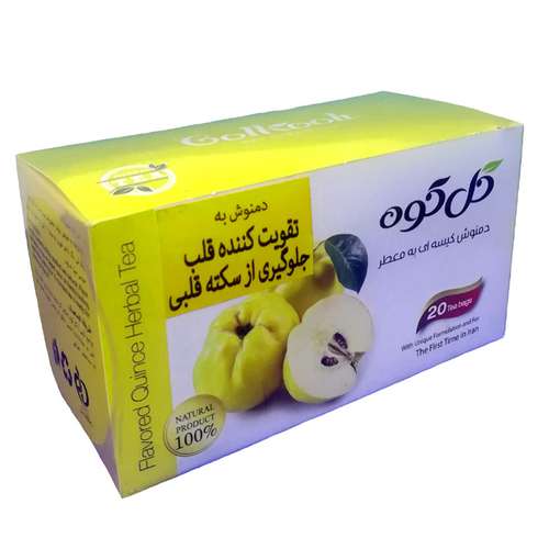 دمنوش کیسه ای به معطر گلکوه بسته ۲۰ عددی