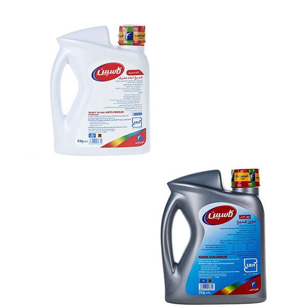 ضدیخ خودرو کاسپین مدل AM 2L50/502LSحجم 4000 میلی لیتر مجموعه 2 عددی