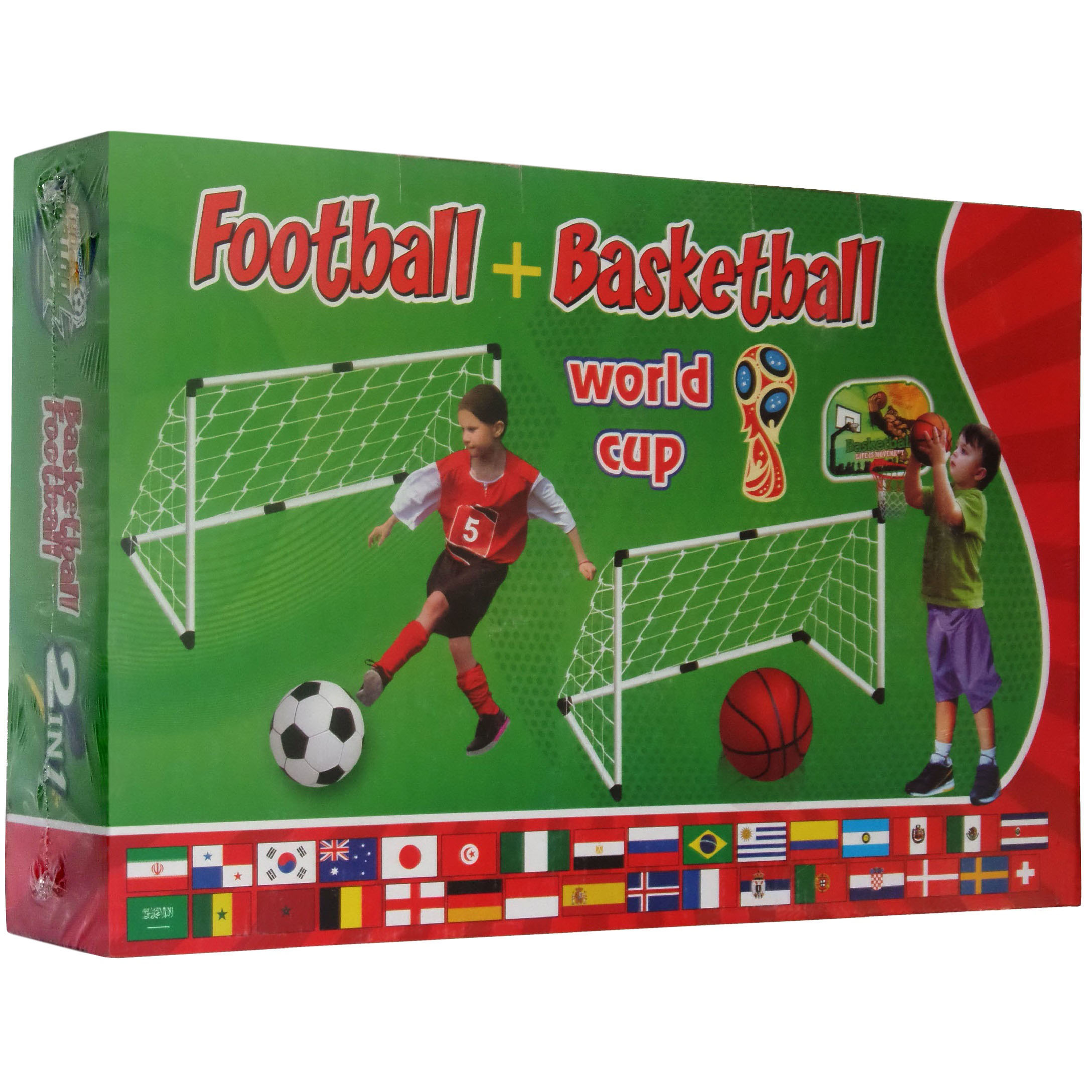 اسباب بازی دروازه فوتبال و تخته بسکتبال مدل football basketball 2IN1 کد 2