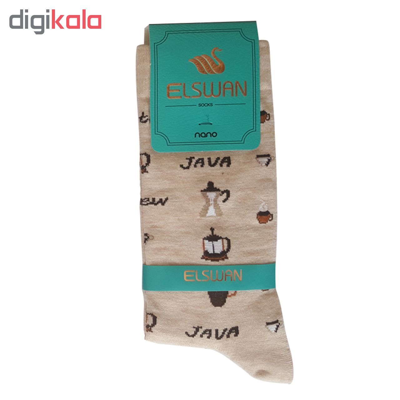 جوراب زنانه ال سون طرح قهوه کد PH198 -  - 3
