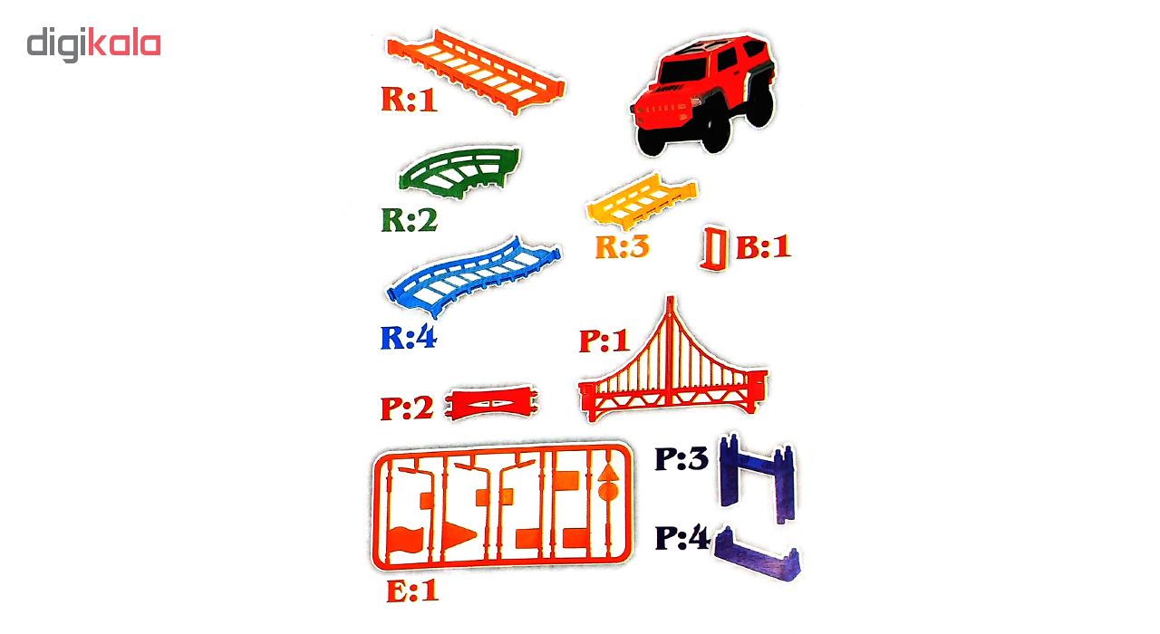 کیت ماشین بازی رویدی تویز طرح ریل و ماشین کد X79