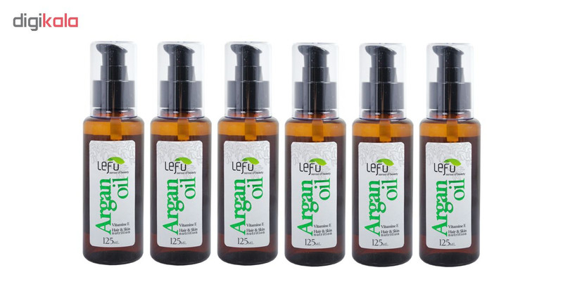 روغن آرگان لفو مدل A2 حجم 125 میلی لیتر مجموعه 6 عددی