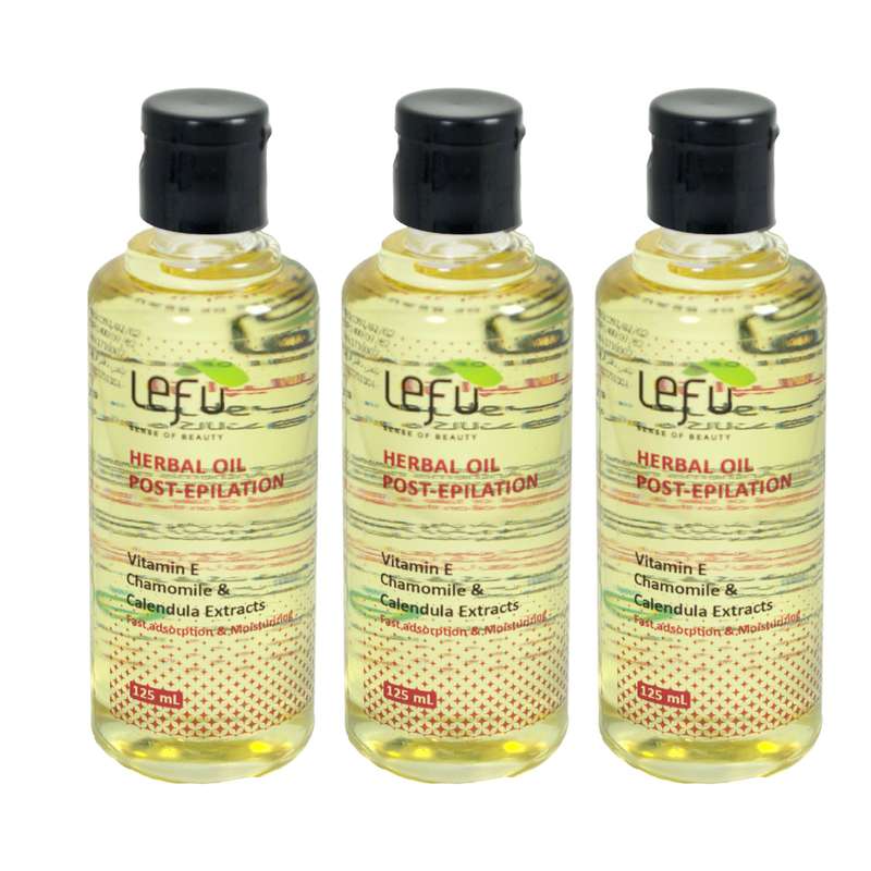 روغن بعد از اپیلاسیون لفو مدل Herbal حجم 125 میلی لیتر مجموعه 3 عددی