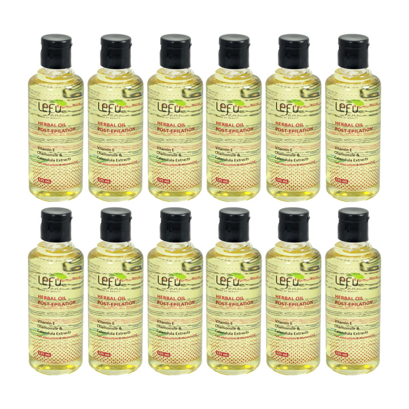 روغن بعد از اپیلاسیون لفو مدل Herbal حجم 125 میلی لیتر مجموعه 12 عددی