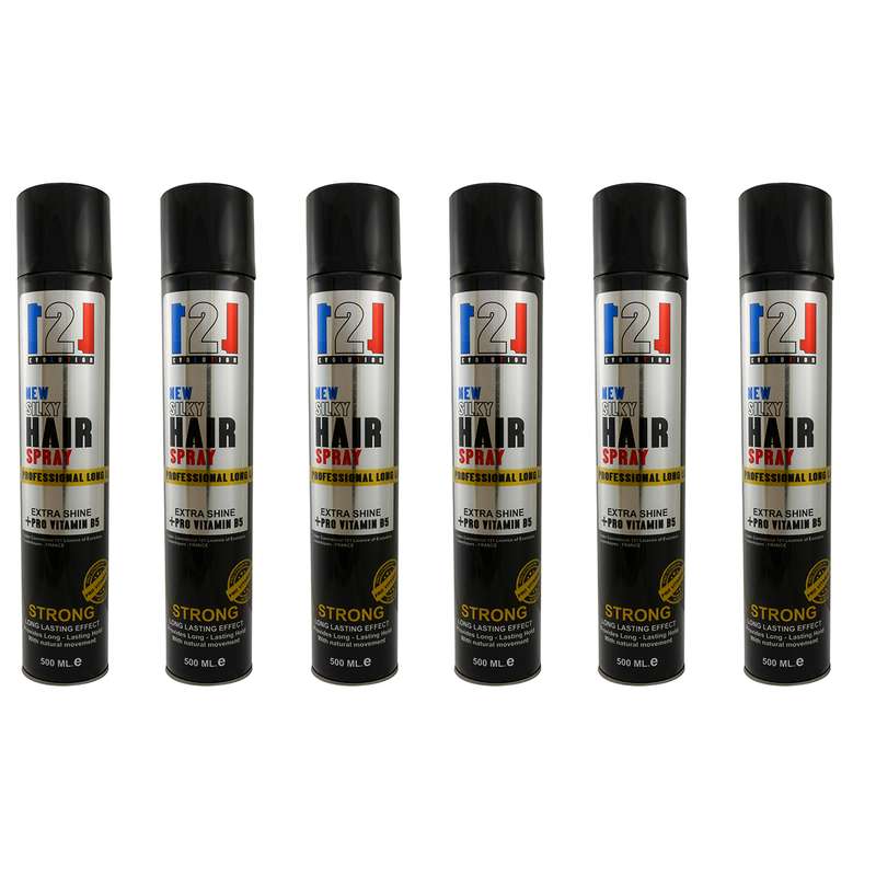 اسپری نگهدارنده مو 121 مدل SILKY Hair حجم 500 میلی لیتر مجموعه 6 عددی