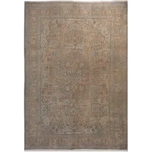 فرش دستبافت  رنگ شده هفت و نیم متری فرش هریس کد 101470