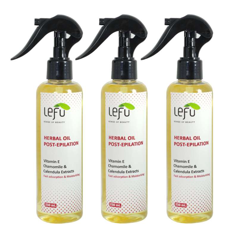 روغن بعد از اپیلاسیون لفو مدل Herbal حجم 200 میلی لیتر مجموعه 3 عددی