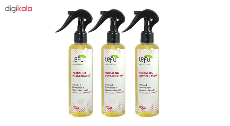 روغن بعد از اپیلاسیون لفو مدل Herbal حجم 200 میلی لیتر مجموعه 3 عددی