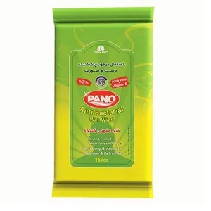 دستمال مرطوب پانو مدل Anti bacterial بسته 15 عددی