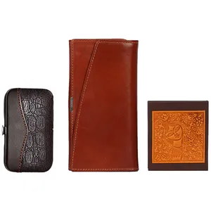 ست هدیه رویال چرم کد SW2-Brown