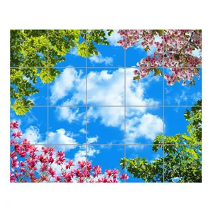 تایل سقفی آسمان مجازی مدل AZ54002 سایز 60*60 سانتی متر مجموعه 20 عددی