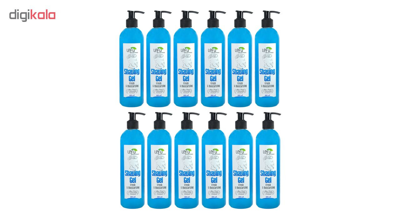 ژل اصلاح لفو مدل Sh1 حجم 400 میلی لیتر مجموعه 12 عددی