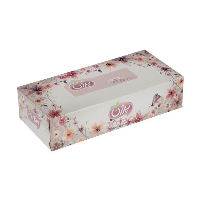 دستمال کاغذی 100 برگ پرژن مدل Flower