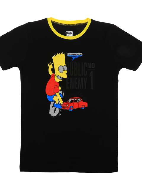 تی شرت ناوالس مدل Simpson-BK