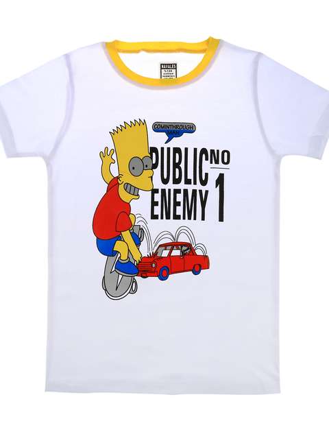 تی شرت ناوالس مدل Simpson-WH