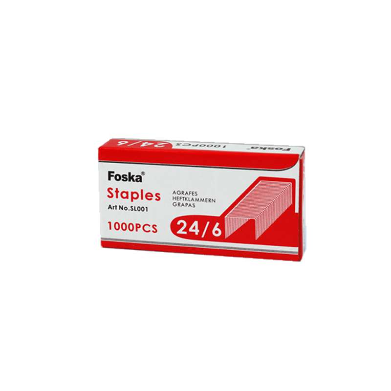 سوزن منگنه فوسکا کد SL001 سایز 24/6 بسته 1000 عددی