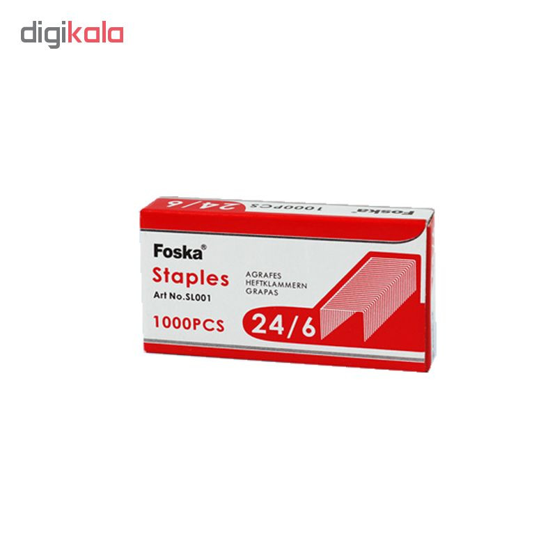 سوزن منگنه فوسکا کد SL001 سایز 24/6 بسته 10 عددی